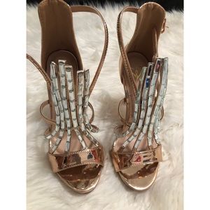 Windsor- Rose-gold & Silver Heels👠